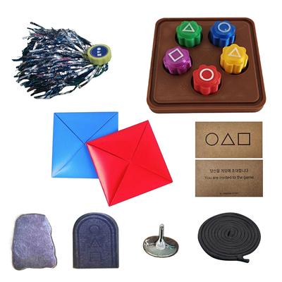 Korean Folk Game Set (Korean Traditional Play Game)- Jebi Chagi, Gong-gi, Biseokchigi, Paeng-y, DDAKJI, Family Travel Games