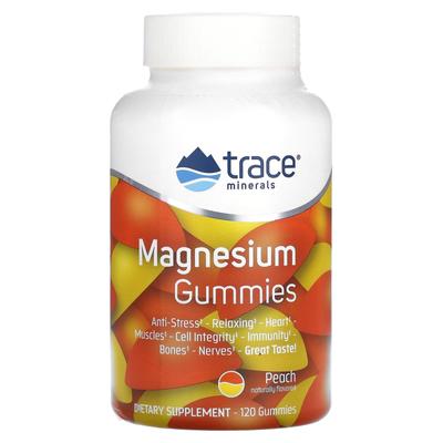 Trace, Magnesium Gummies, Peach Flavor, 120 Gummies