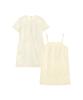 Banwonateullie A3518 See-Through Layered Setup Dress_Butter Yellow