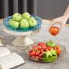 Fruit Plate High Value Plastic Fruit Plate Pet Transparent Ing High Value Plate Household Living Room Snack Plate