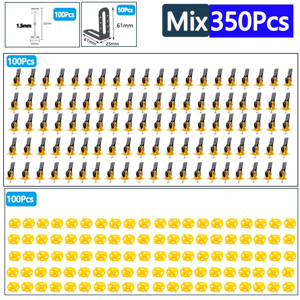 5-750pcs Floor Tile Leveling System Clips Leveler Adjuster Tile Locator Spacers Set for Porcelain Tile Wall Construction Tools