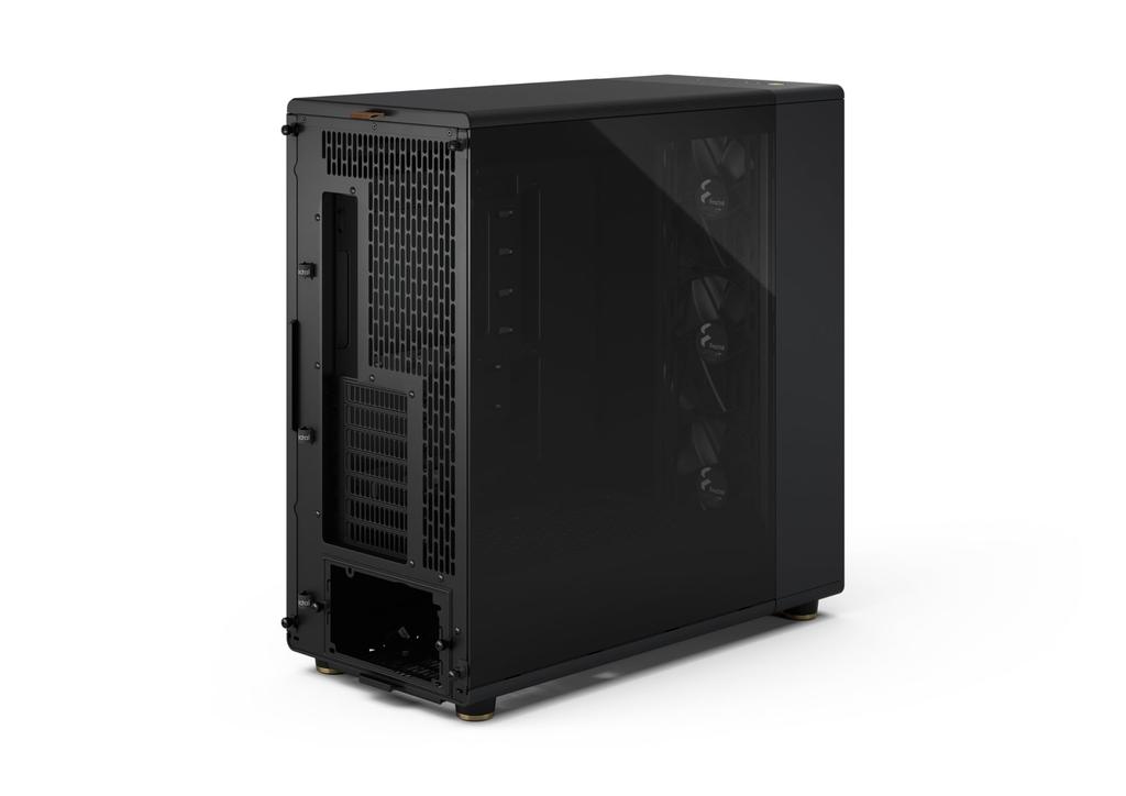 Fractal Design North XL RC Charcoal Black TG Dark Walnut Wood Full Tower PC Case with Tempered Glass Panel (Black) FD-C-NOR1X-05 CS9180