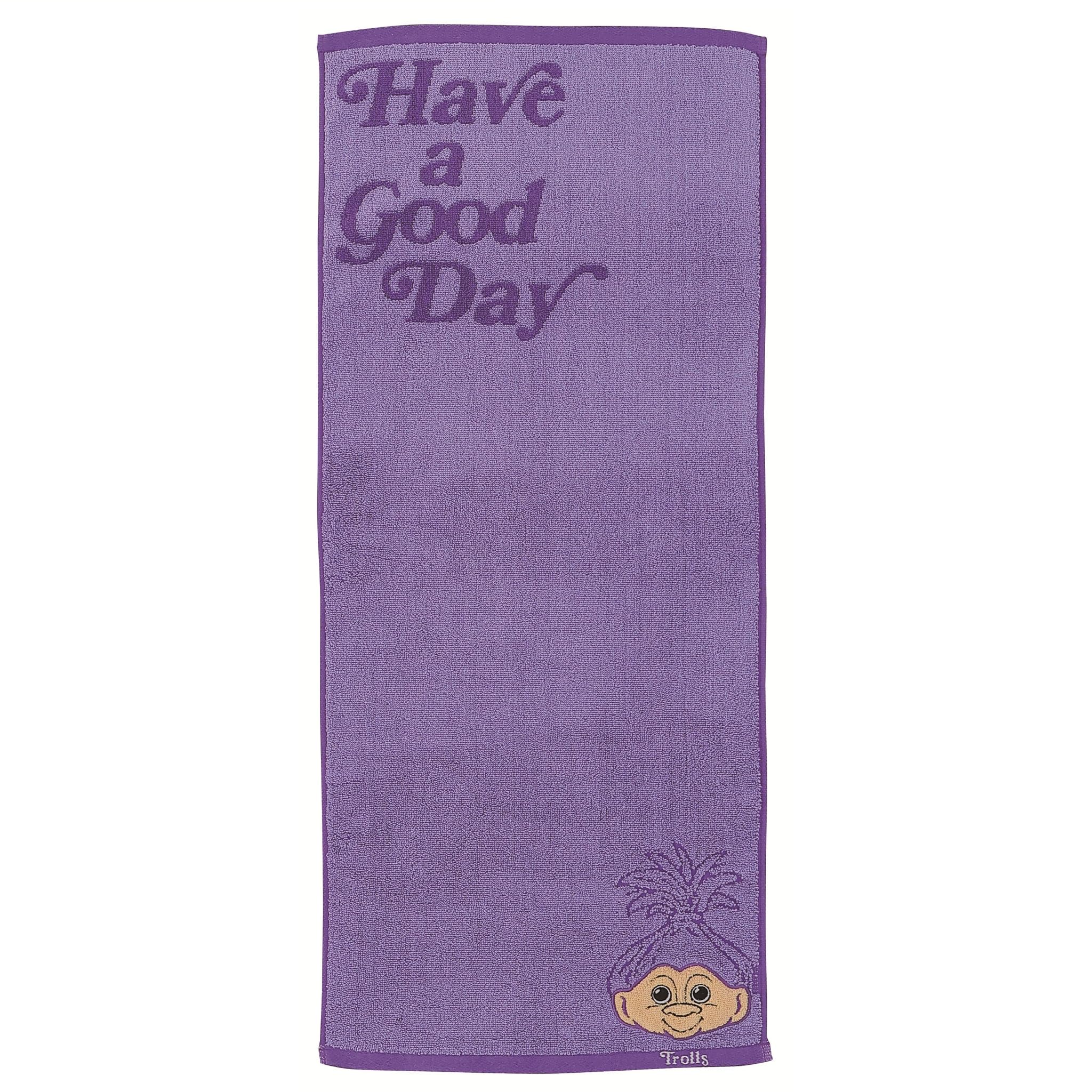 Marushin Trolls Face Troll 4785002000 Towel, Purple, фиолетовый
