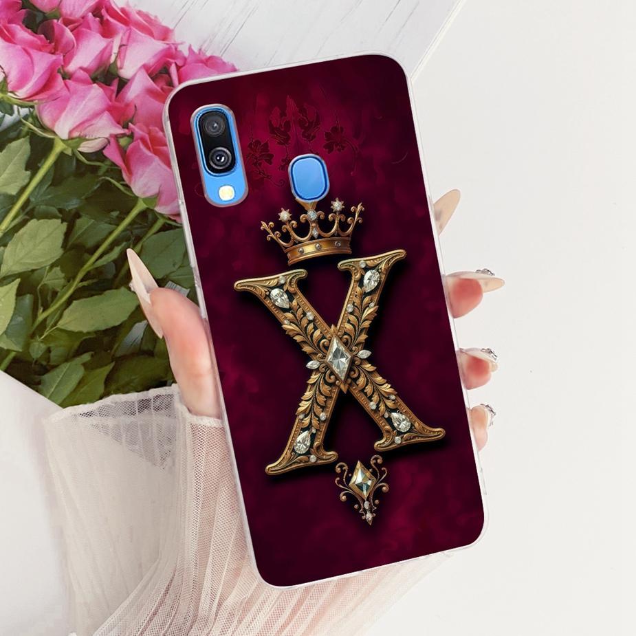 

For Samsung Galaxy A40 Case SM-A405F Cute Crown Letters Cover Clear Silicone Phone Case For Samsung A40 A 40 GalaxyA40 Soft Bags Samsung Galaxy A40