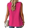 Women's Suit Vest Solid Color Office Casual Top Cardigan Loose Simple Coat for Women