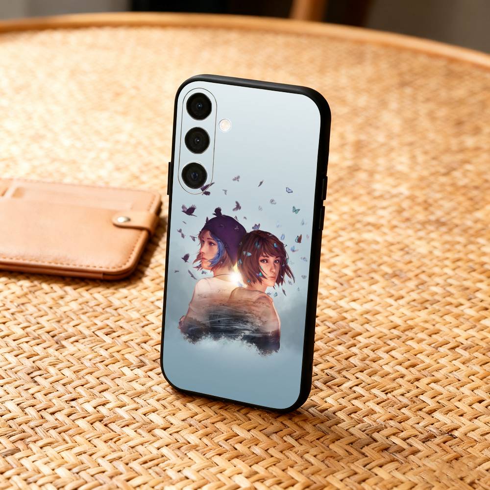 B-Blue-Game L-Life Is Strange Phone Case For Samsung A73,A21s,A22,A31,A32,A52,A53,A71,A80,Soft Black Shell