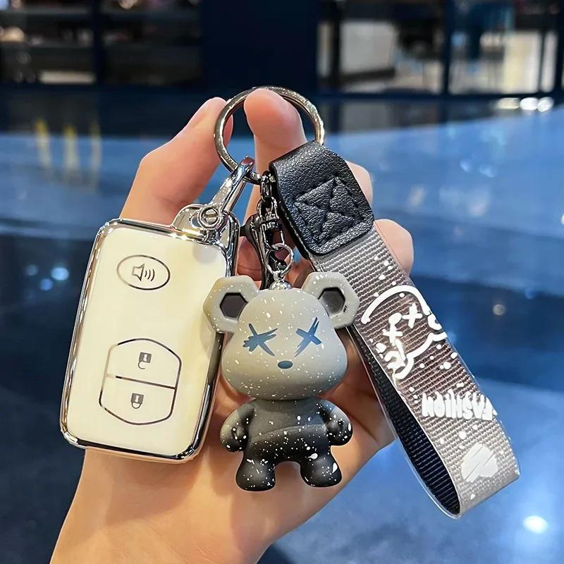 Fashion NEW TPU Car Key Case for Toyota Aqua RAV4 Land Cruiser Camry Prado Corolla Prius Cover Keyless Remote Fob 2 3 4 Buttons