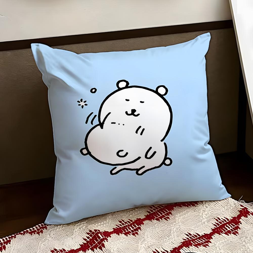 NNagano Cute BBear Cushion Cover Reversible Soft Durable Pillow Cover Home  Car MultiScene Use for Daily Comfort