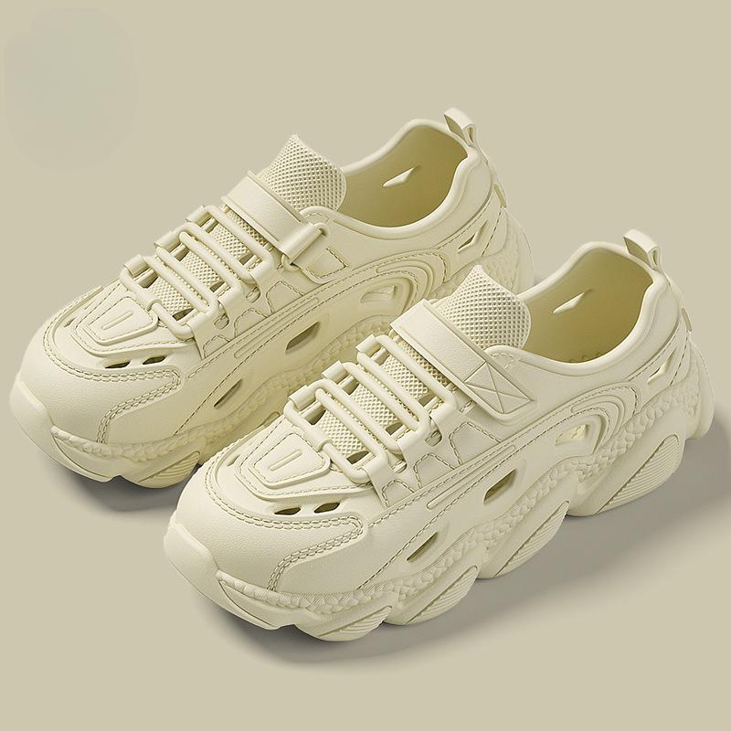 

Men s Hole Shoes for Summer Outdoor Wear Creek Tracing Breathable Home Home Eva Soft Bottom Non-slip Heel Sandals 44 пісочний