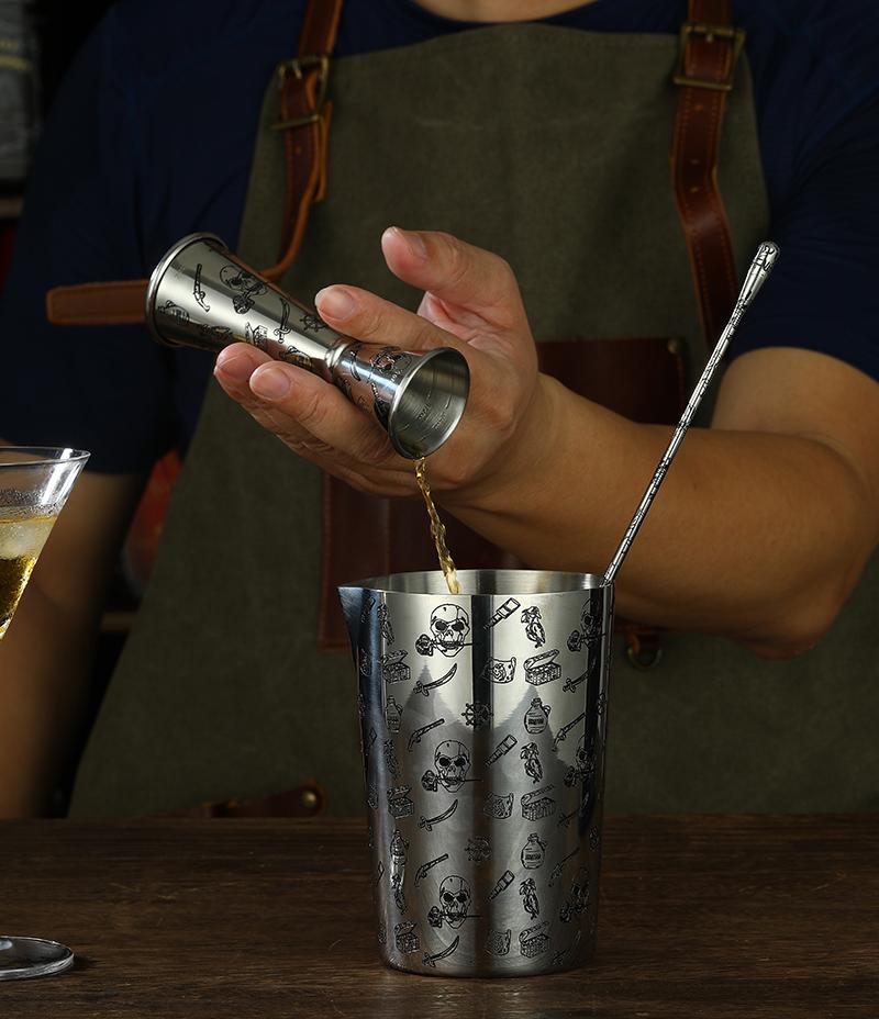 Stainless Steel Stirring Tin 800ml Mixing Glass Preferred by Pros and Amateurs Alike