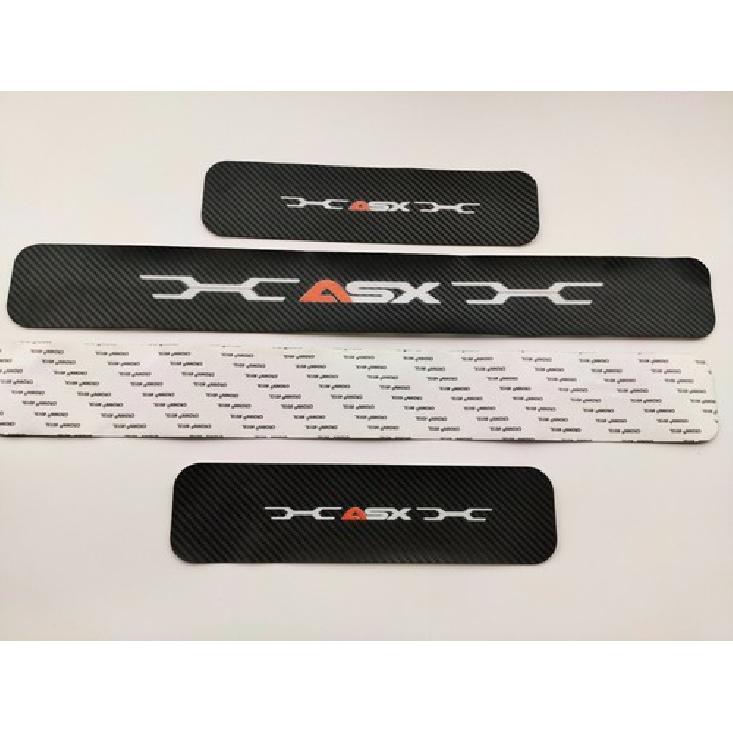 Car Accessories for Mitsubishi asx Leather Door Sill Protector Scuff Plate 10-20
