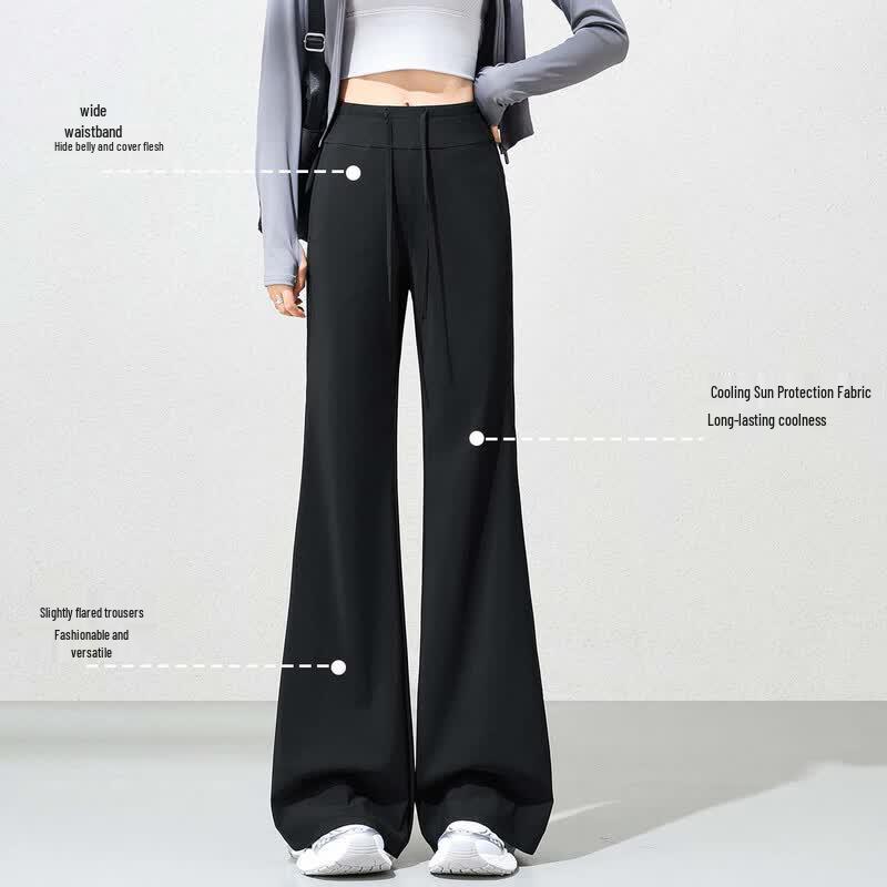Women's UPF50+ High-Waisted Flare Casual Pants