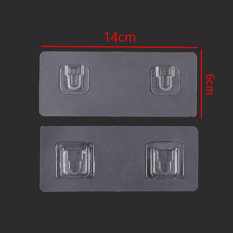 Self Adhesive Double-sided Hook Snap Button Multi-Purpose Hooks Strong Transparent Suction Cup Wall Holder Wall Hooks Hanger
