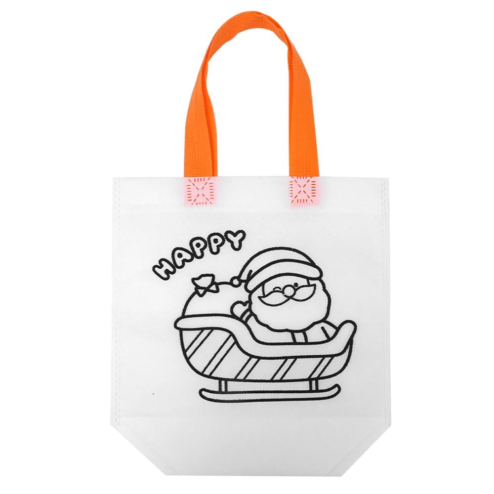 

10-1Pcs Merry Christmas Paper Gift Bags Santa Claus Candy Cookie Packing Bags Navidad Decoration Noel Christmas Party Supplies 1PCS