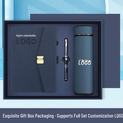 Set Regalo Notebook Business A5 di Alta Gamma & Borraccia – Souvenir d'Ufficio Premium