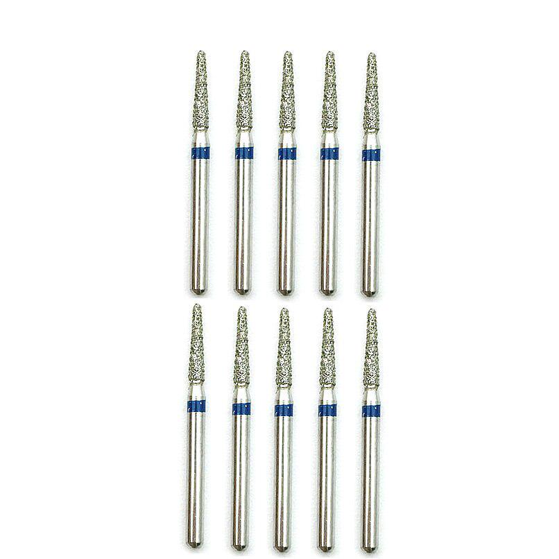 10 buc/cutie Freze de lustruit cu diamant de mare viteză Freze dentare Dia-burs pentru netezire pentru albirea dinților TR-20