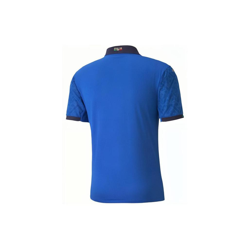 Puma Italy National Football Team Player Edition Training T-Shirt Men Tops Blue 762919-01