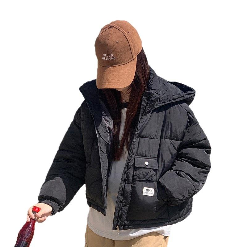 European and American Short Bread Clothes Women's New Winter Down Cotton-padded Clothes Thickened Loose Cotton-padded Jackets Thick Coats