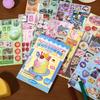 Jiamei 30sheets Kawaii Ins Japanese Style Die Cut Star Film Sticker Book DIY Album Aesthetic Decor Journal Scrapbooking Supplies
