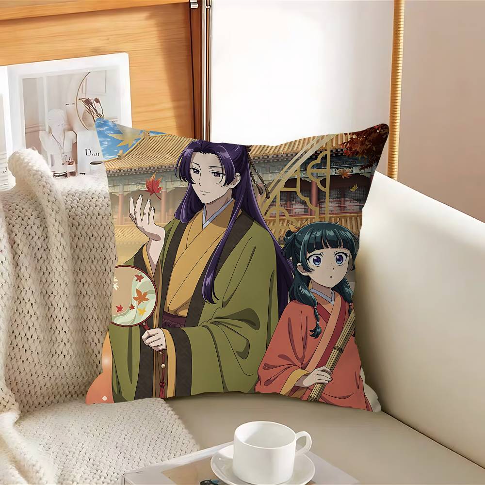 The A-Apothecary Anime Diaries Pillow Case Removable Washable Cushion Cover – All-Season Soft Linen