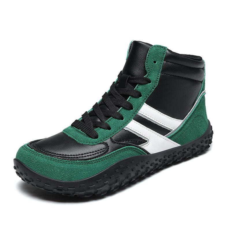 Fashion High-top Sports Shoes Men's Lace-up Running Shoes Elastic Casual Sneakers Women's Anti-slip Hiking Walking Shoes