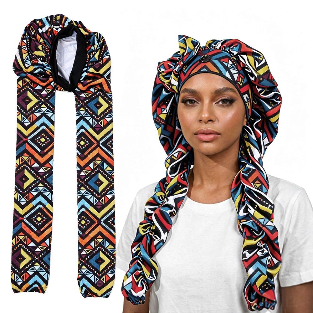 Breathable Braid Bonnet Low Friction Double Sleeve Bonnet Durable Long Hair Bonnet Daytime Use