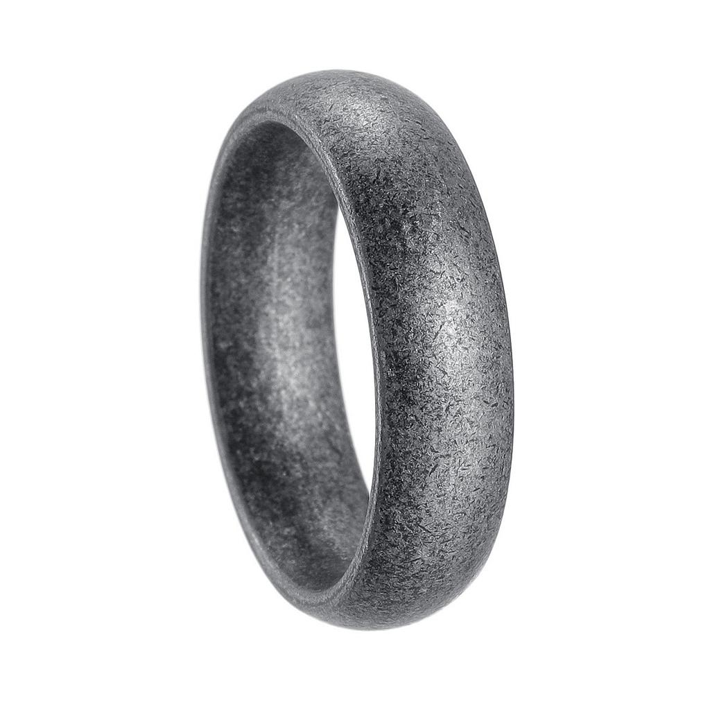 Retro Metal 6/8mm Antique Distressed Wide Ring For Men Stainless Steel Ring Punk Gothic Rock Hiphop Accessories Jewelry Gift