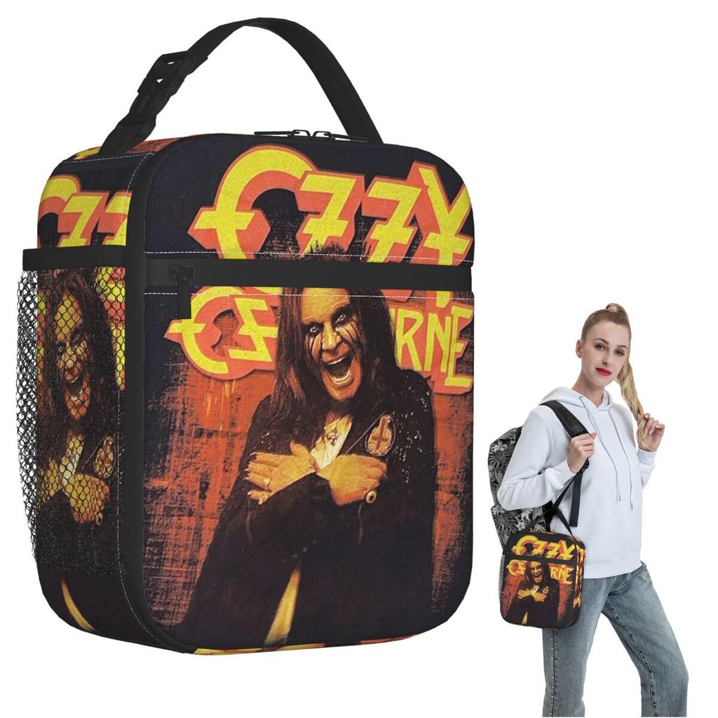 Ozzy Osbourne Merch Insulated Lunch Bag for Women Children Portable Food Boxes Thermal Lunch Box Tote