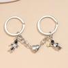 Creative Design Astronaut Star Moon Key Chain Spaceman Love Heart Couple Friendship Gift Car Bag Key Ring Pendant Accessories