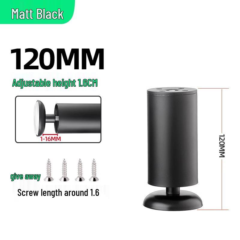 Adjustable Stainless Steel Furniture Legs for Sofas, Cabinets, TV Stands, Tables, Desks, and Beds