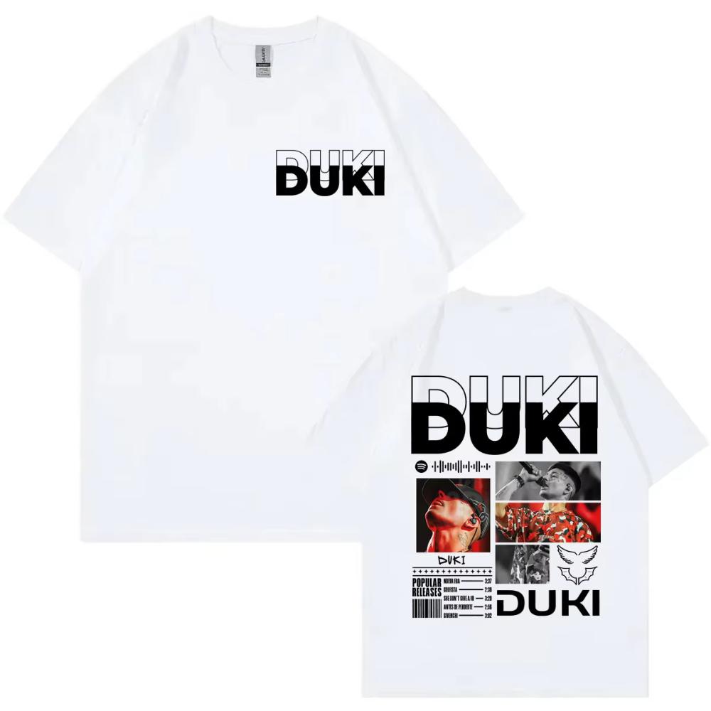 Rapper Duki Tour 2026 Graphic T Shirt Men's and Women's Hip Hop Vintage Short Sleeve T-shirt Summer Casual Fashion Loose T-shirt