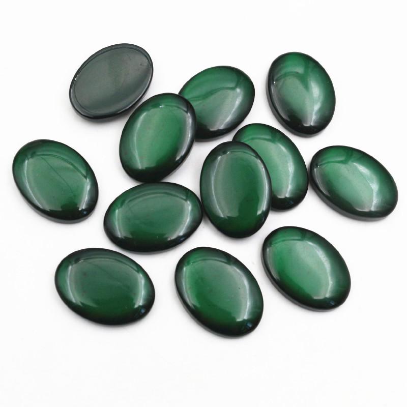 New Fashion 10pcs 18x25mm Mix Color Flat Back Resin Cabochons Cameo