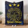 1pc Fenerbahçe Spor Kulübü Blanket with Custom Name, Gift, for Men and Women, Soft Blanket, Good for Sofa Bed Couch Travel, Lightweight Flannel Blanke