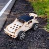 Artec Wooden Solar Car Assembly Kit Science Summer Vacation Elementary School Student - Project, Experiment, (55410)