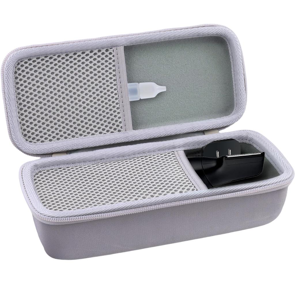 (Case Only) Panasonic ER-GK82-K, ER-GK60-W, and ER-GK81-S Body Trimmers and Shavers Storage Case, Off-White - Aenllosi