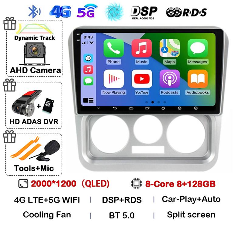 Android 14 Carplay Auto For Geely CK 2008 2009 2010 2011 2012 2013-2016 BT Car Radio DSP Multimedia Player Navigation GPS Stereo