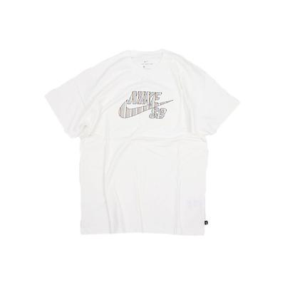 SB Skateboard Bold Logo Athletic Short Sleeve T-Shirt Men Tops White CW1463-100