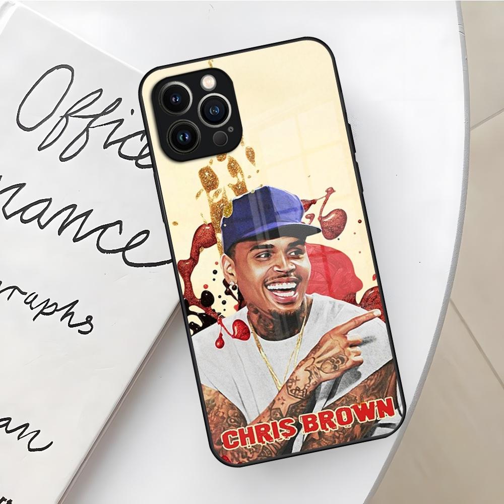 Chris Brown 11 11 Singer Phone Case for Iphone 17 16 Air 15 14 12 11 13 Pro Max Mini X Xr Xs Se Puls glass Cover