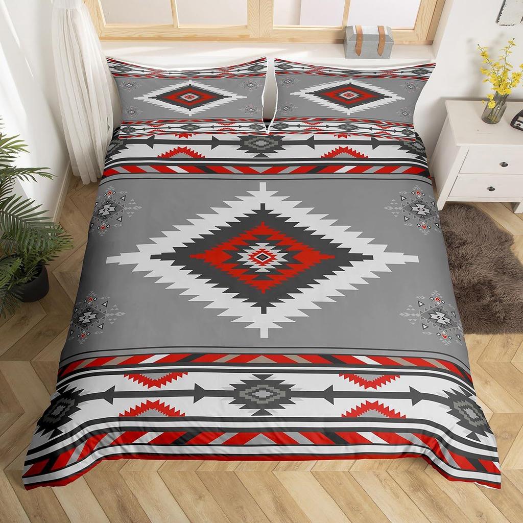 Southwest South American Native Design Three-Piece Digital Printed Bedding Set Bed Cover