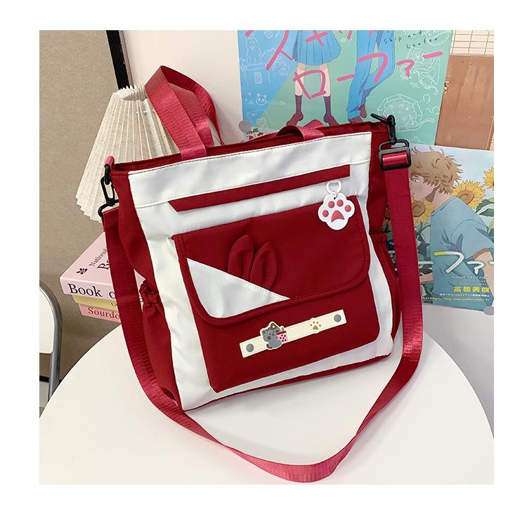 2025 New High-value Versatile College Students In Class Shoulder Bag Commuting Large-capacity Tote Bag Simple Messenger Bag