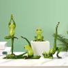 Creative Yoga Frogs Resin Crafts Miniatures Frog Sculpture Statue Home Table Desk Decor