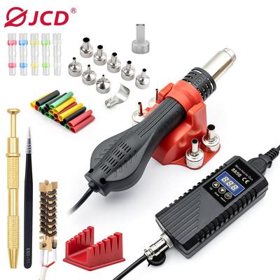 JCD Hot Air Gun 8858A Micro Rework Soldering Station LED Digital Hair Dryer for Soldering 750W Heat Gun Welding Repair Tools
