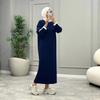 2025 Autumn Women's Round Neck Loose Knit Sweater Dress