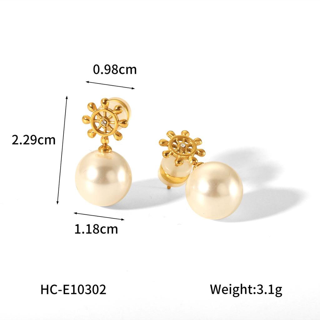 Vintage Pearl Earrings With Bow Heart Shape And Crystal Rhinestones Fashion Dangle Earrings For Women
