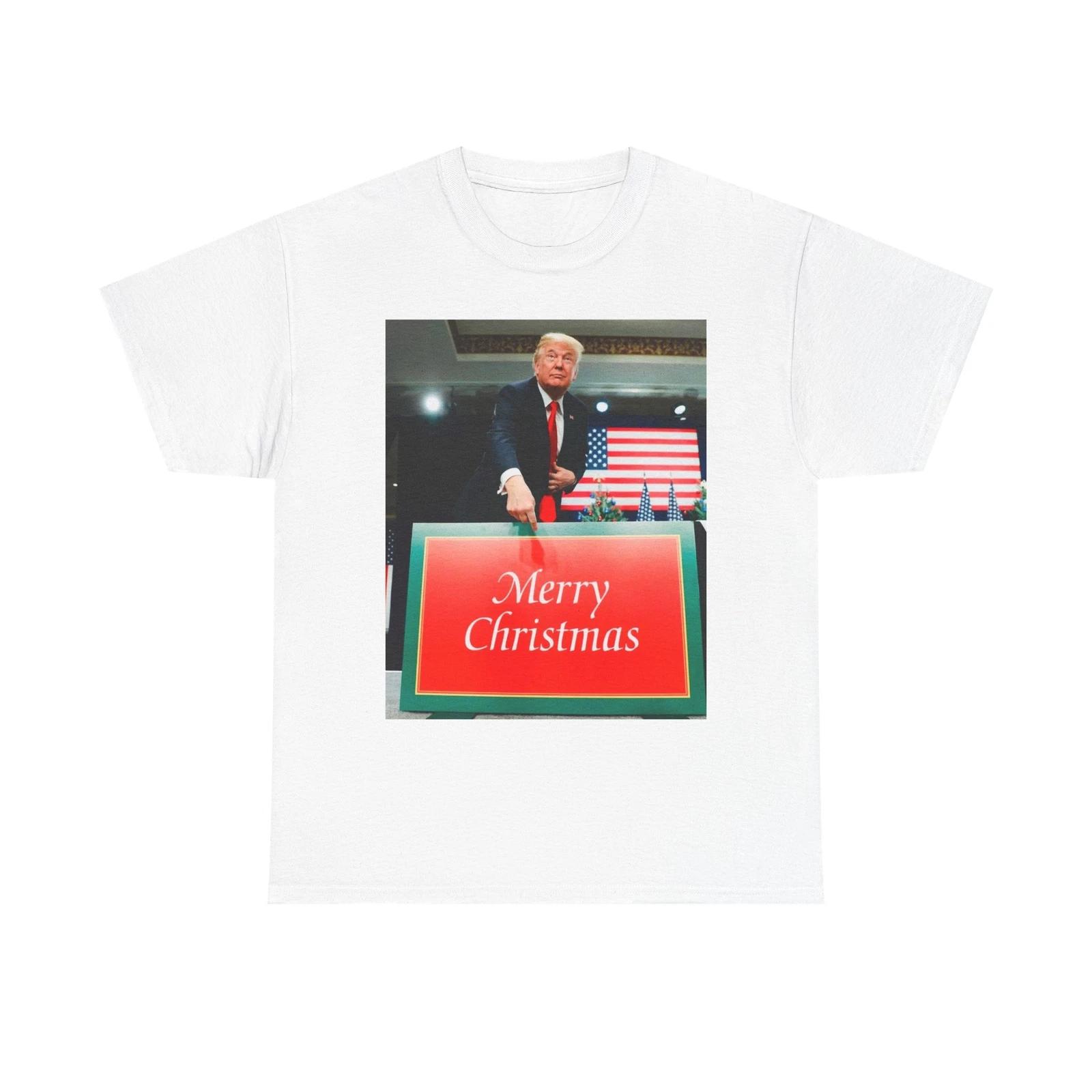 Men s and Women s T-shirts Trump Merry Christmas XXXL