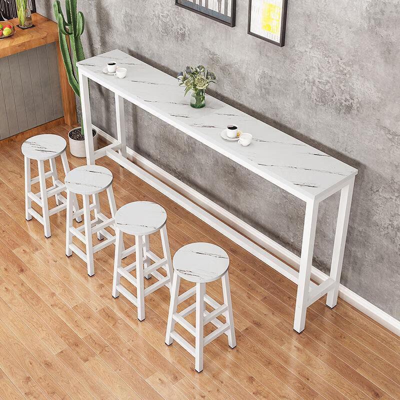 Jingfan High-Leg Bar Table with 5 Stools