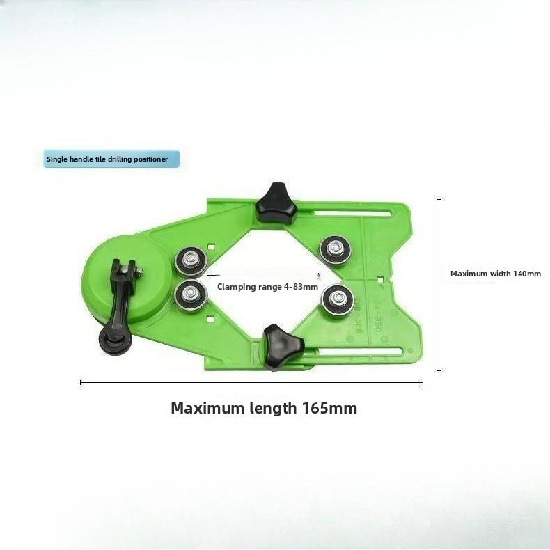 Adjustable Single Hand Suction Cup Drilling Guide, Manual Hole Position Holder Special for Ceramic Tile Glass Marble Stone
