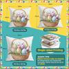 Easter Decorations Cushions Pillowcase Polyester Cushion Cover Throw Pillow Pillowcover Home Car Sofa Decor