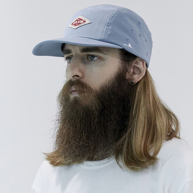 

AKAW Классическая кепка-кэмп оверсайз рипстоп небесно-голубая SKY BLUE