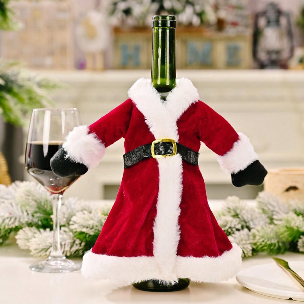 Christmas Wine Bottle Cover Merry Christmas Decorations For Home 2025 Navidad Noel Natal Ornaments Xmas Gift Happy New Year 2026